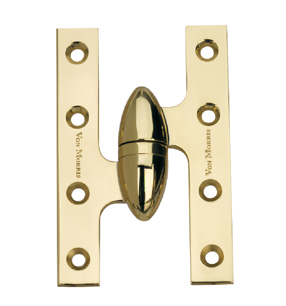 Olive Knuckle Hinge - Solid Forged Brass Ball Bearing - Standard